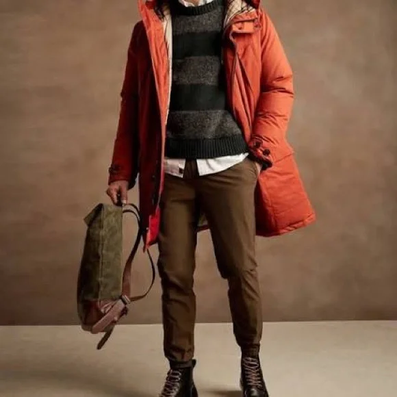 Banana Republic slim motion tech jogger, medium, brown - Picture 1 of 8